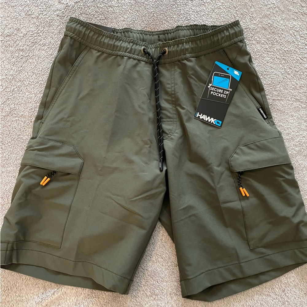 Tony Hawk Olive Green Cargo Shorts